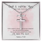 God is Within You | Artisan Stainless Steel Cross | For Her