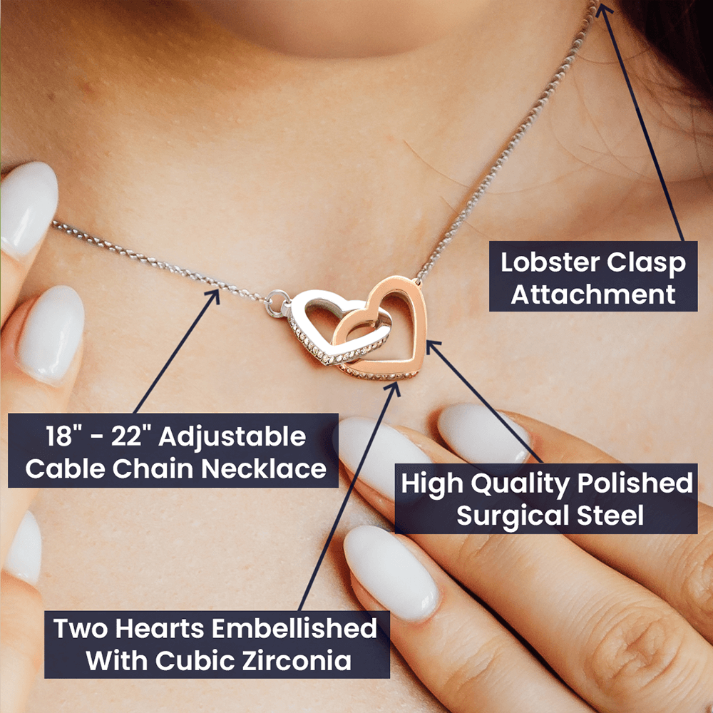 Bis Sis & Lil Sis | Interlocking Hearts Necklace | For Your Sister