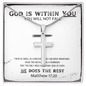 God is Within You | Artisan Stainless Steel Cross | Unisex