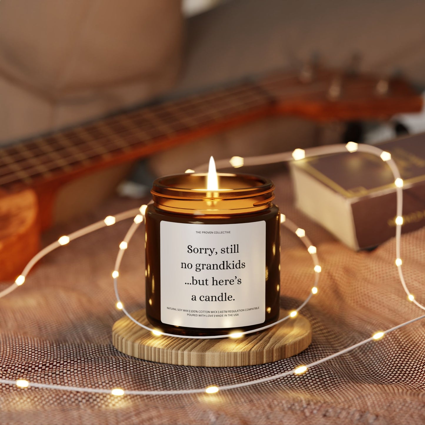 Still No Grandkids | Scented Soy Candle | Amber Jar