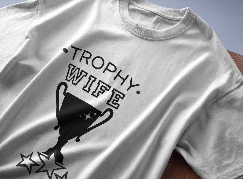 Trophy Wife Modest Cropped Tee