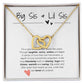 Bis Sis & Lil Sis | Interlocking Hearts Necklace | For Your Sister