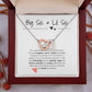Bis Sis & Lil Sis | Interlocking Hearts Necklace | For Your Sister