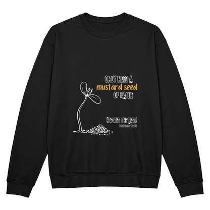 Mustard Seed Crewneck | Black | Unisex