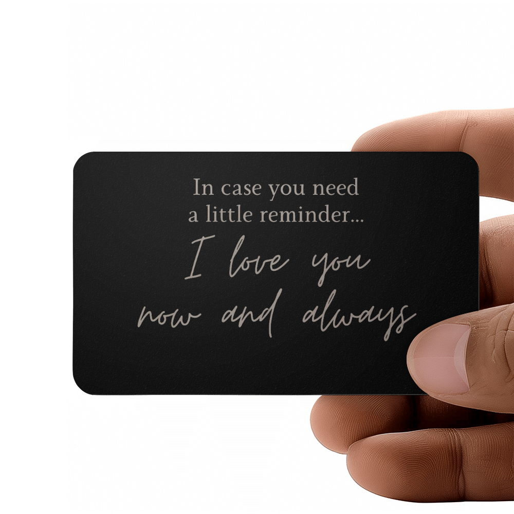 A Little Reminder | Engraved Wallet Card